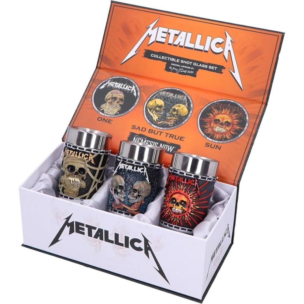 Metallica - Metallica - Shot Glass Set - Pushead Art (Set of 3)  COLLECTIBLES